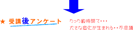 受講後アンケート
